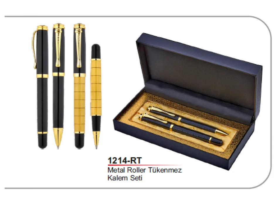 Metal Roller Tükenmez Kalem Seti