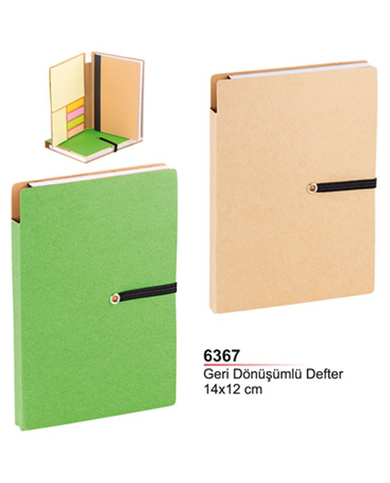 Geri Dönüşümlü Lastikli Defter