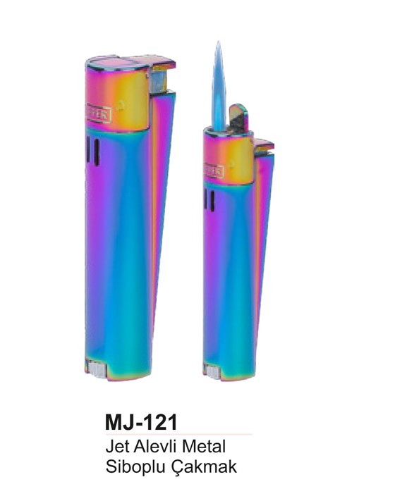 Clipper Jet Alevli Siboplu Metal Çakmak